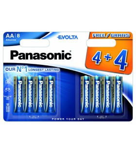 Piles LR06 AA Evolta 4+4 gratuites