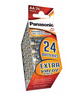 24 piles AA LR06 Panasonic Pro Power 1,5 V
