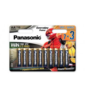 Piles Panasonic - Everyday Power LR06 AA - 7 Piles + (3 Gratuits)