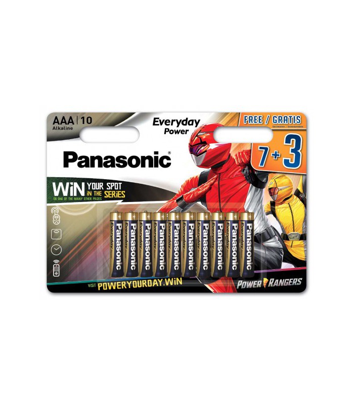 Piles Panasonic Everyday Power LR03 AAA - 7 piles + 3 gratuites
