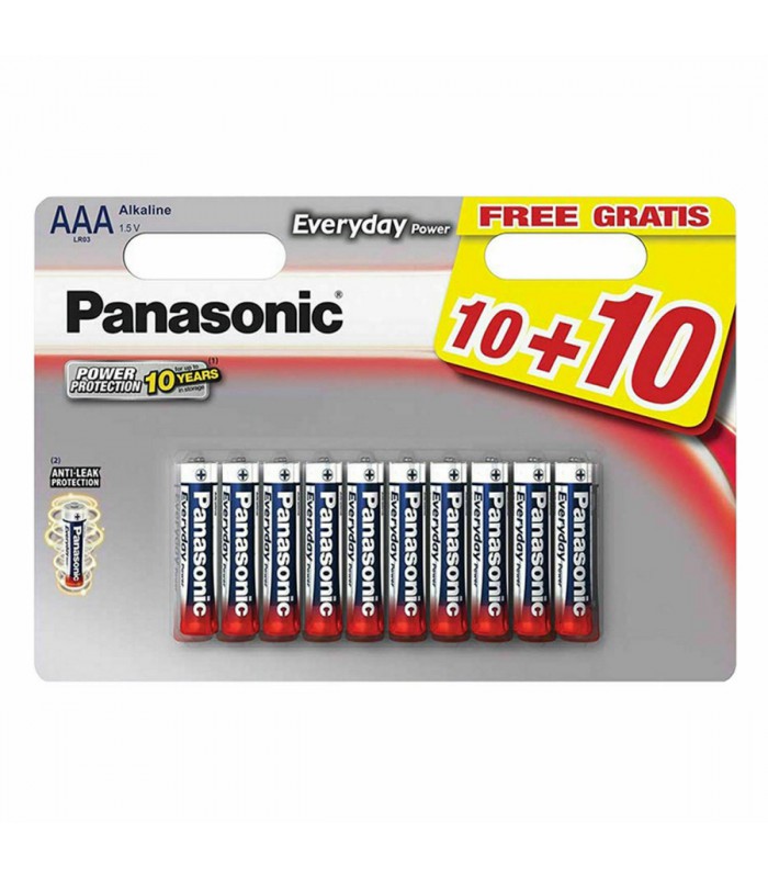Everyday power LR03 AAA 10 piles +10 gratuites