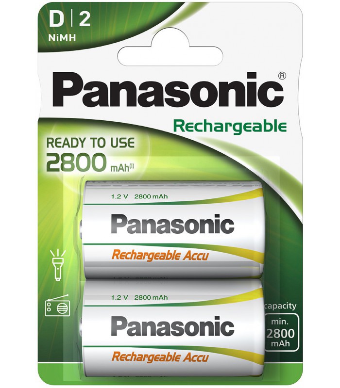 2 Piles rechargeables D LR20 HHR-1SRE