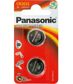 2 Piles bouton CR2032