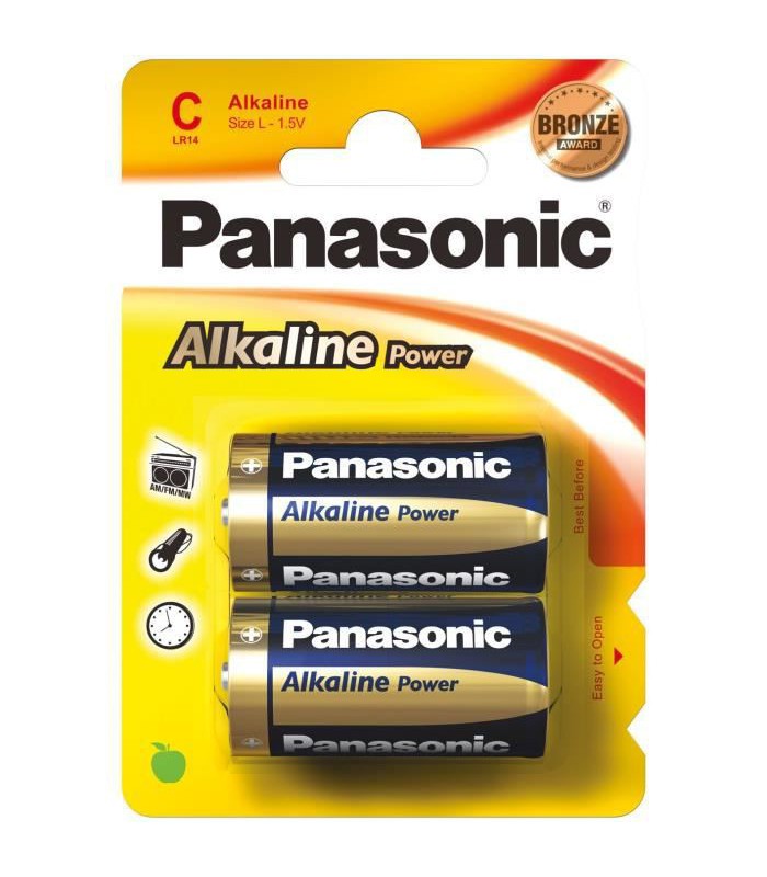 2 Piles C LR14 Alkaline Power