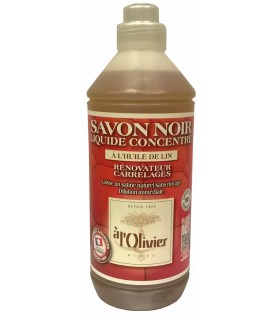 Savon noir à l'huile de lin 1L