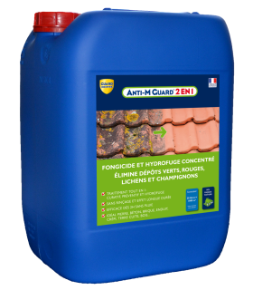 Anti M Guard 2 en 1 concentré nettoyant fongicide hydrofuge terrasses toitures façades