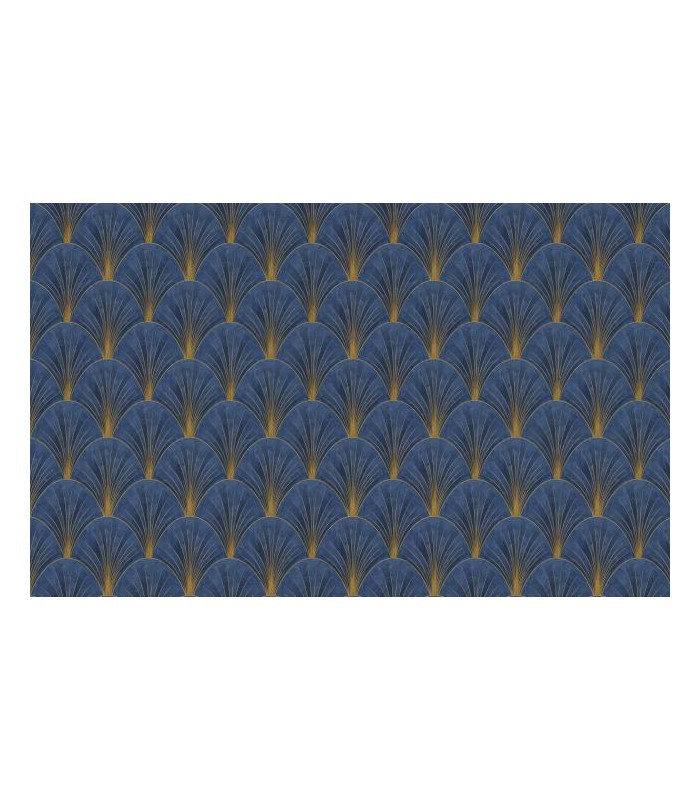 PAPIER PEINT INTISSE AVANTGARDE BLEU - ELLE DECORATION 4 - 10 X 1,06M