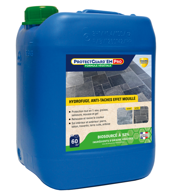 ProtectGuard EM Premium effet mouillé intense Hydrofuge Oléofuge Anti-tâches - Formule végétale