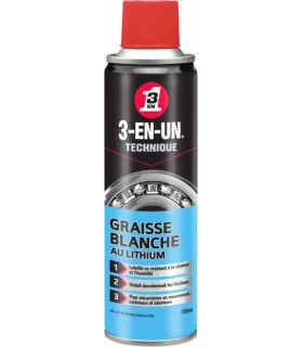 3-en-un Graisse blanche lithium 250ml