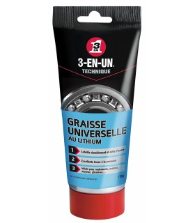 3-en-un Graisse universelle au lithium - longue durée