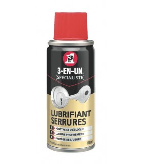 3-en-un Lubrifiant serrures 100ml