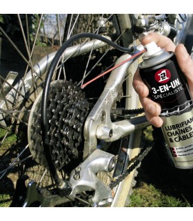 3-en-un Lubrifiant chaînes et câbles 250ml