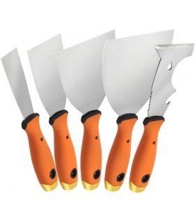 Ensemble de 5 couteaux à maroufler Inox CIRET