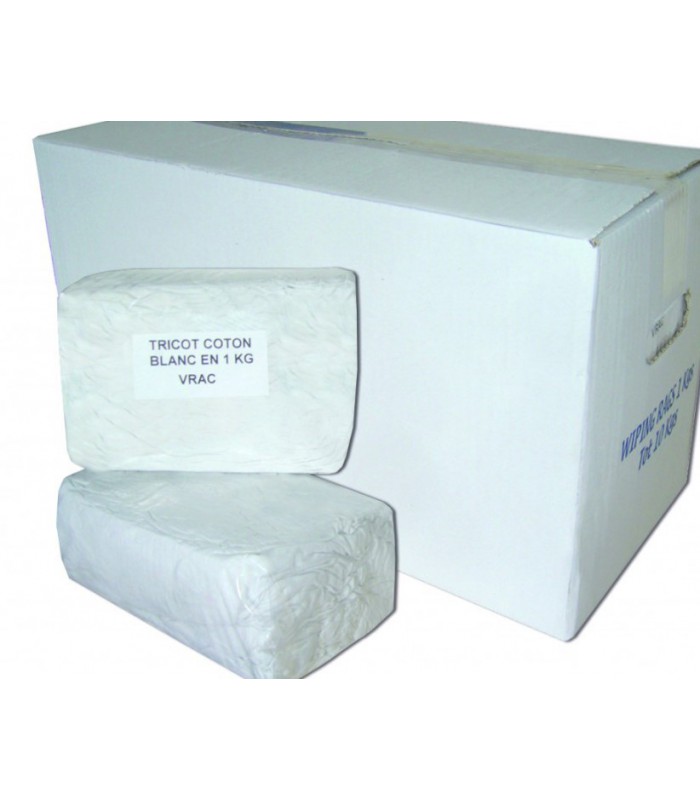 Chiffons coton blanc 10x1KG - Sylex