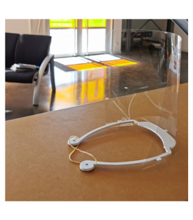 Visière de protection en PVC légère et réutilisable