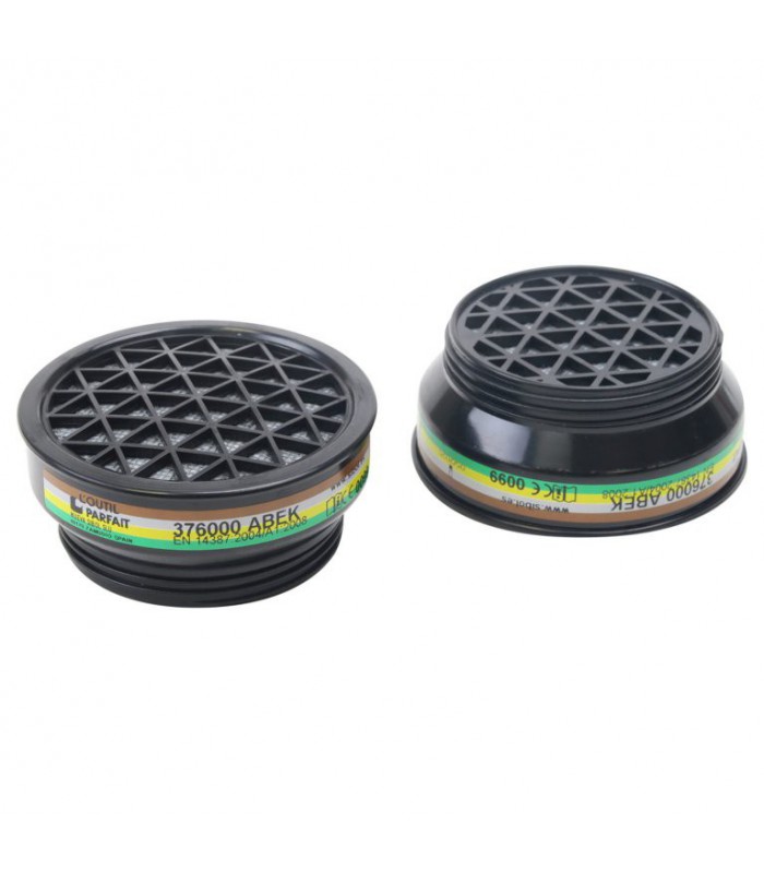 Lot de 2 galettes de rechange A1B1E1K1 - Filtre pour demi-masque