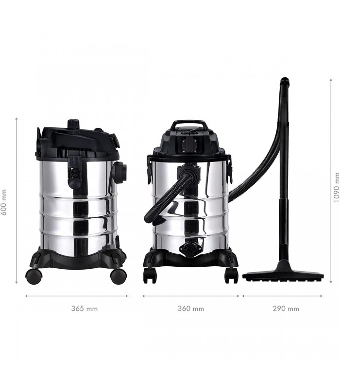 Werku aspirateur sec-humide moteur 1200 W 30 L