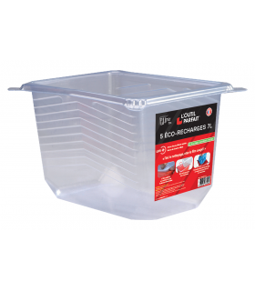 Lot de 5 recharges pour bac multi-usages 14 L