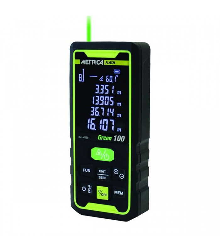 METRICA Télémètre Laser FLASH Green 60 M