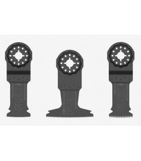 Lot de 3 lames Starlock pour bois et métal FLEX