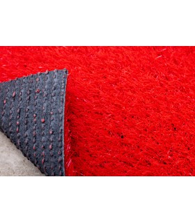 Gazon synthétique 24mm - COLORE Rouge - à la coupe sur mesure - Largeur 4m - Prix au m²