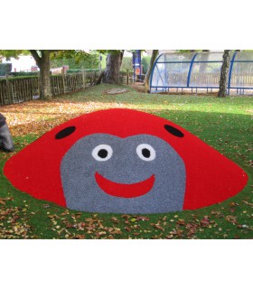 Gazon synthétique 24mm - COLORE Rouge - à la coupe sur mesure - Largeur 4m - Prix au m²