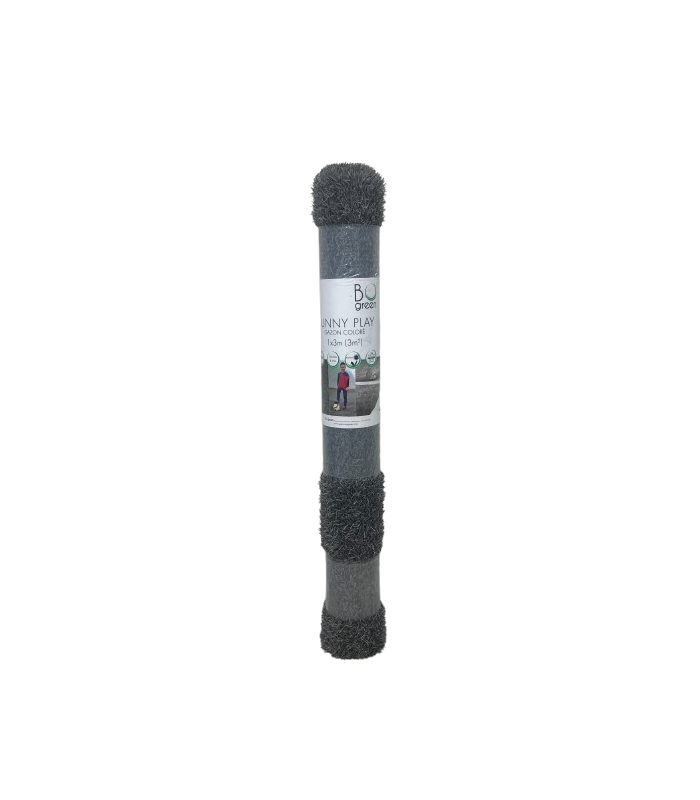 Gazon Synthétique 23mm - FUNNYPLAY Gris - Rouleaux - 1m x 3m