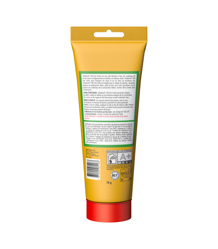 Colle Sikabond 240 Fixe Facile - Blanc Tube 70g