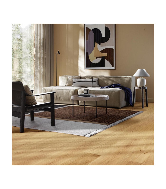 Parquet contrecollé Parqwood XXL Long Nature Naturel 2200 x 210 x 10 mm