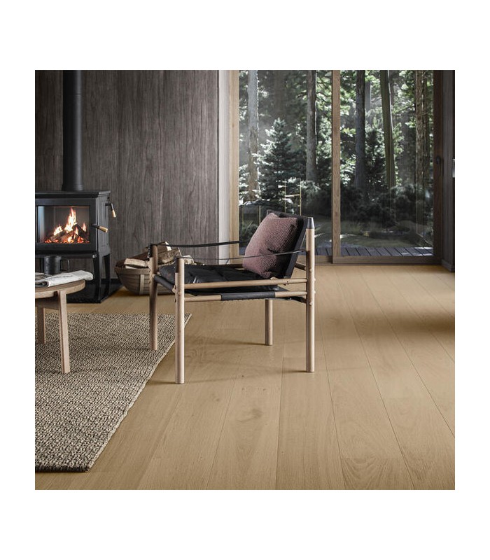 Parquet contrecollé Parqwood XXL Long Silk Naturel 2200 x 210 x 10 mm