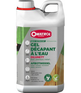 Owatrol Dilunett gel décapant à l'eau pour peintures et vernis
