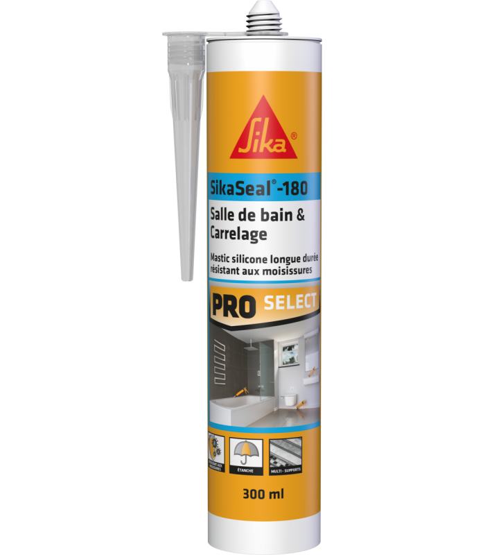 Sikaseal 180 Mastic Joints salle de bain 300 ml