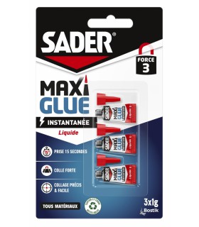 Sader Maxiglue Liquide - pack 3 x 1g