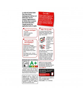 Colle de fixation Fixer Sans Percer pour aménagement intérieur