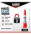 Sader Maxiglue Liquide - pack de 2 x 3g