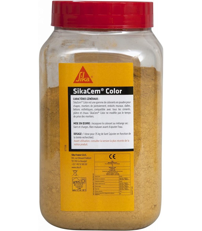Colorant poudre SikaCem Color Jaune 400g