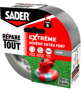 SADER ADHESIF REPARE TOUT EXTREME GRIS 20M x50mm