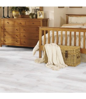 Kronotex Parquet Stratifié 7mm - Chêne Blanc Standard D2951 - 1376 x 193 x 7 mm