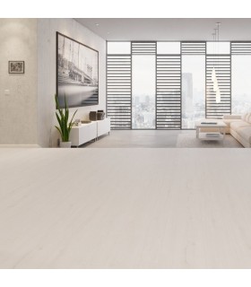 Kronotex Parquet Stratifié - Chêne Blanc Advanced D3201 - 1380 x 193 x 8 mm