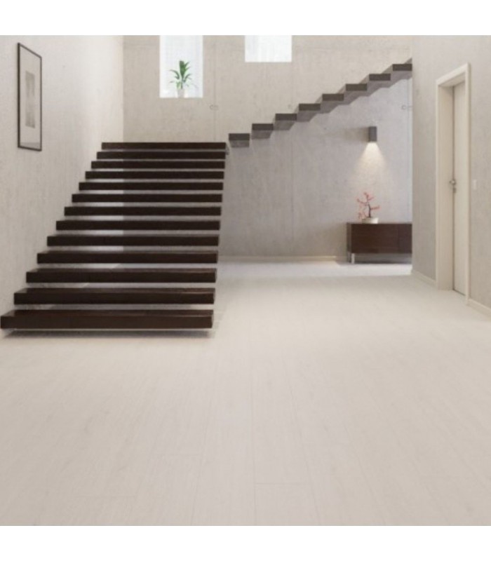 Kronotex Parquet Stratifié - Chêne Blanc Advanced D3201 - 1380 x 193 x 8 mm