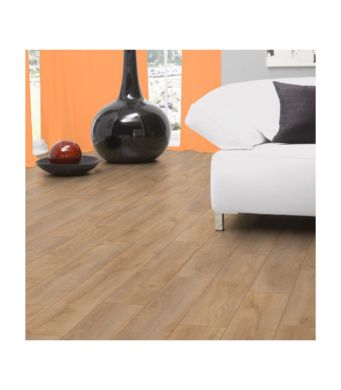 Kronotex Parquet Stratifié Robusto - Chêne Premium D4954 - 1375 x 188 x 12 mm