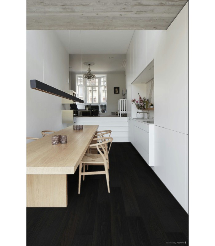 Berry Alloc Parquet stratifié Ocean+ - Charme Black 7516 -1288 mm x 190 mm x 8 mm