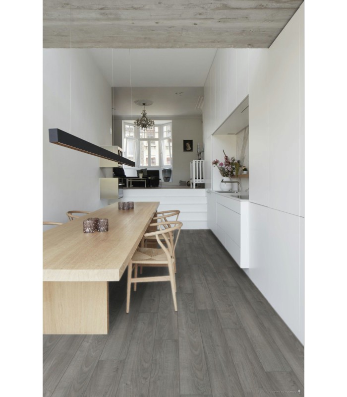 Berry Alloc Parquet stratifié Ocean+ - Java Light Grey 7304 - 1288 mm x 190 mm x 8 mm