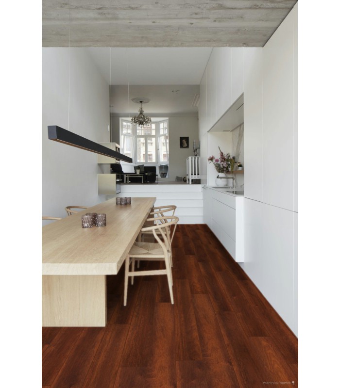 Berry Alloc Parquet stratifié Ocean+ - Merbau Brown 6311 - 1288 mm x 190 mm x 8 mm