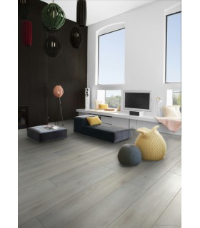 Berry Alloc Parquet stratifié Ocean+ Lame XL - Bloom Silver Grey 6426 - 2038 mm x 241 mm x 8 mm