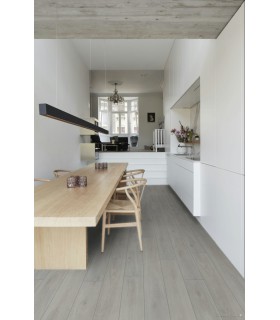 Parquet stratifié Ocean+ 12mm - Bloom Silver Grey 6426 - Résistant à l'eau - 1288 x 190 x 12 mm