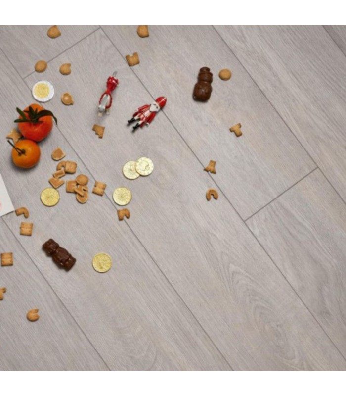 Berry Alloc Parquet stratifié Ocean+ 12mm - Jazz Light Grey 4604 - 1288 mm x 190 mm x 12 mm