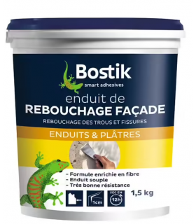 Enduit de rebouchage façade en pâte Bostik