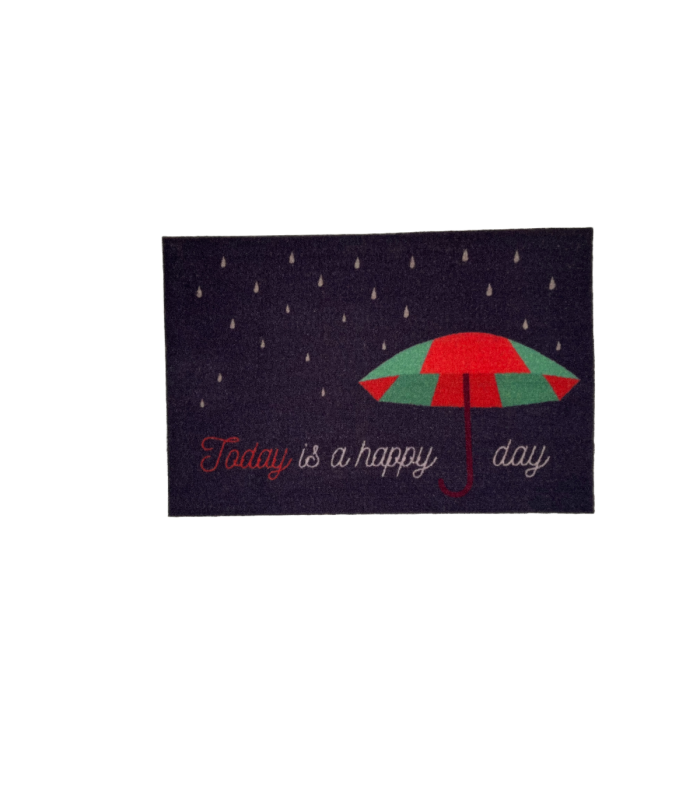 Tapis Intérieur Anti Dérapant et Absorbant Happy Day 40X60cm