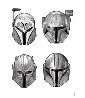 STAR WARS THE MANDALORIAN HELMETS 50X70